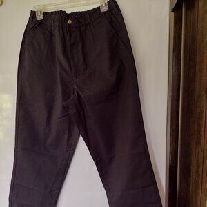 2 Pair Casual Joe by Haband Size 36/L Black Casual Pants